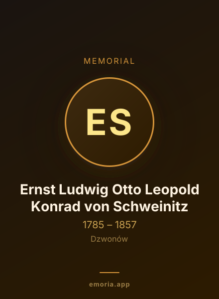 Memorial portrait of Ernst Ludwig Otto Leopold Konrad von Schweinitz