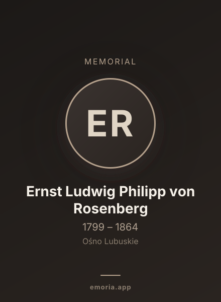 Memorial portrait of Ernst Ludwig Philipp von Rosenberg