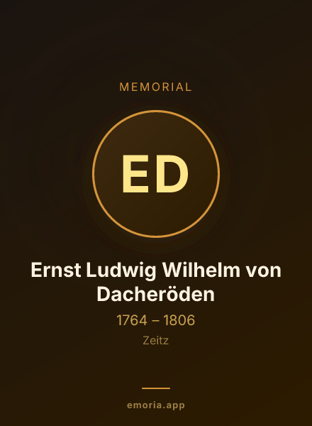 Memorial portrait of Ernst Ludwig Wilhelm von Dacheröden
