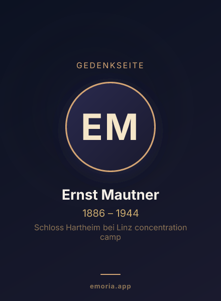 Gedenkportrait von Ernst Mautner