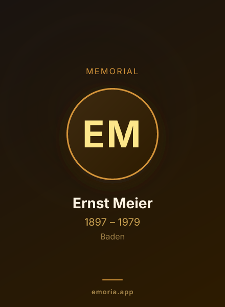 Memorial portrait of Ernst Meier