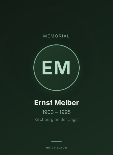 Memorial portrait of Ernst Melber