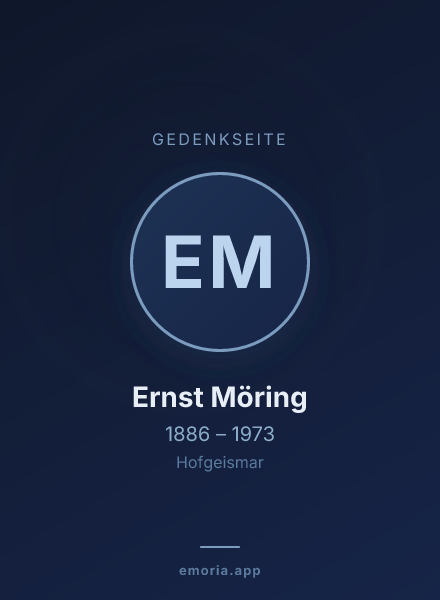 Gedenkportrait von Ernst Möring