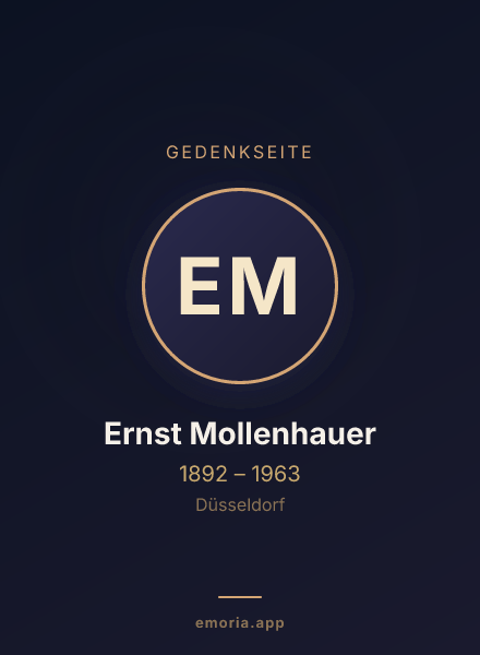 Gedenkportrait von Ernst Mollenhauer