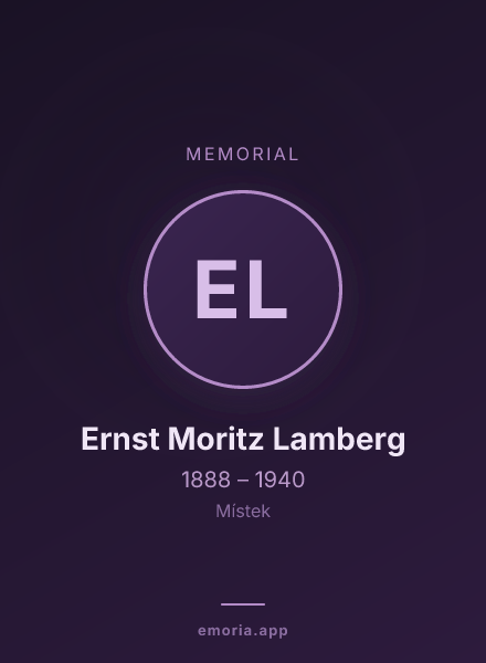 Memorial portrait of Ernst Moritz Lamberg