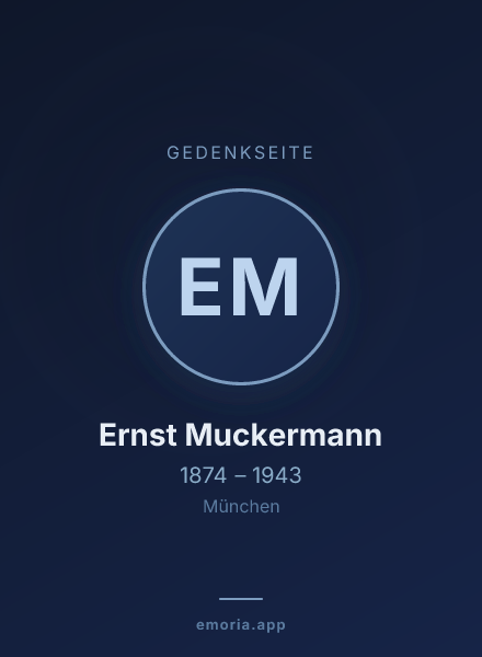 Gedenkportrait von Ernst Muckermann