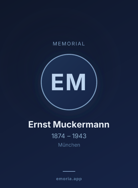Memorial portrait of Ernst Muckermann
