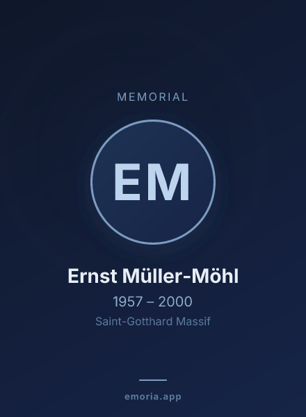 Memorial portrait of Ernst Müller-Möhl
