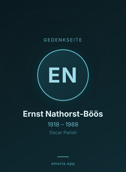 Gedenkportrait von Ernst Nathorst-Böös