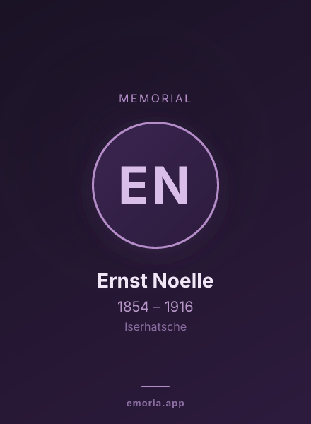 Memorial portrait of Ernst Noelle