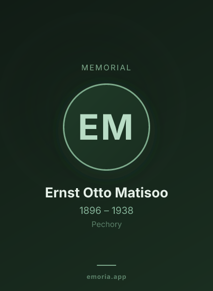 Memorial portrait of Ernst Otto Matisoo