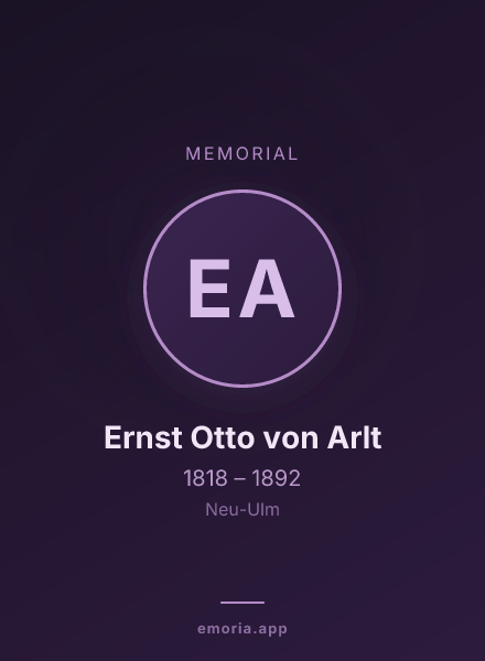 Memorial portrait of Ernst Otto von Arlt