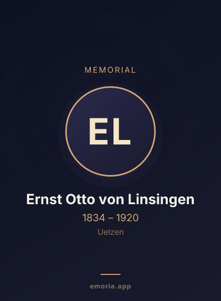 Memorial portrait of Ernst Otto von Linsingen