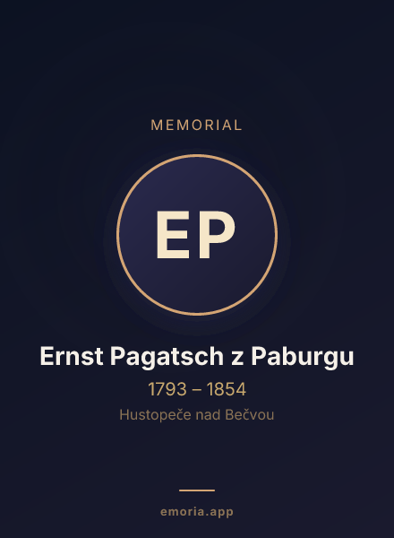 Memorial portrait of Ernst Pagatsch z Paburgu