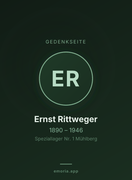 Gedenkportrait von Ernst Rittweger