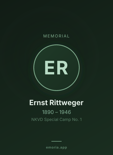 Memorial portrait of Ernst Rittweger