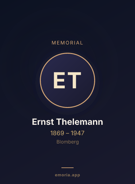 Memorial portrait of Ernst Thelemann