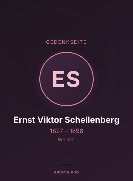 Gedenkportrait von Ernst Viktor Schellenberg