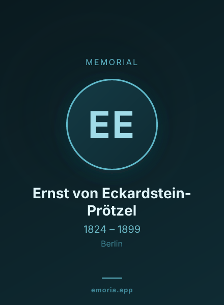 Memorial portrait of Ernst von Eckardstein-Prötzel