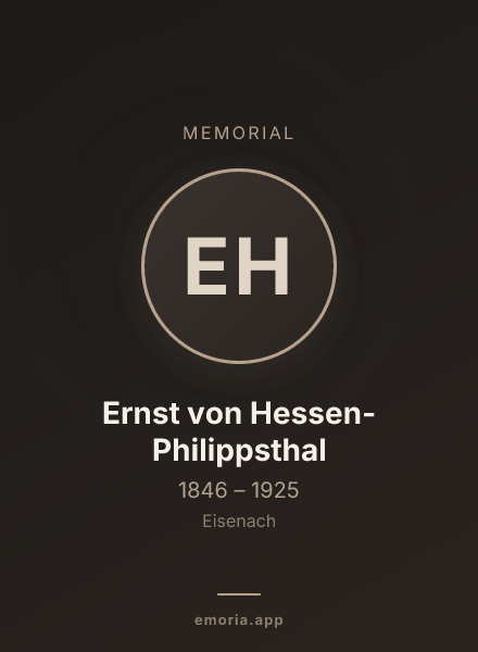 Memorial portrait of Ernst von Hessen-Philippsthal