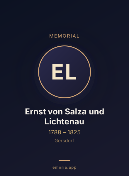 Memorial portrait of Ernst von Salza und Lichtenau