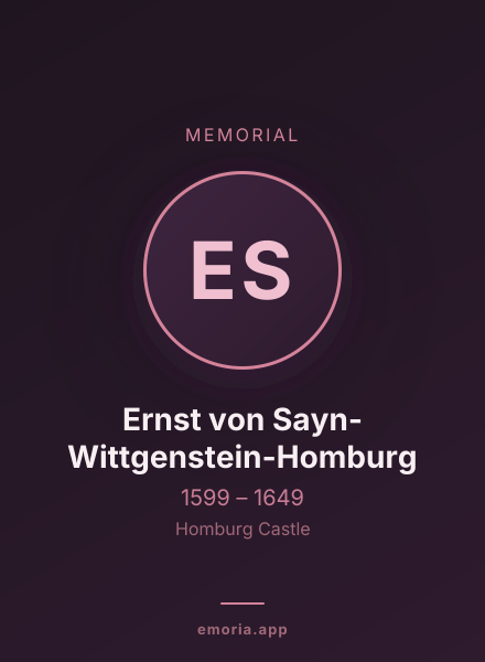 Memorial portrait of Ernst von Sayn-Wittgenstein-Homburg