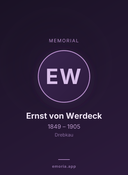 Memorial portrait of Ernst von Werdeck