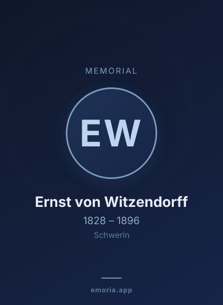 Memorial portrait of Ernst von Witzendorff