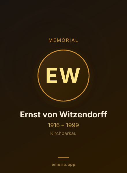 Memorial portrait of Ernst von Witzendorff
