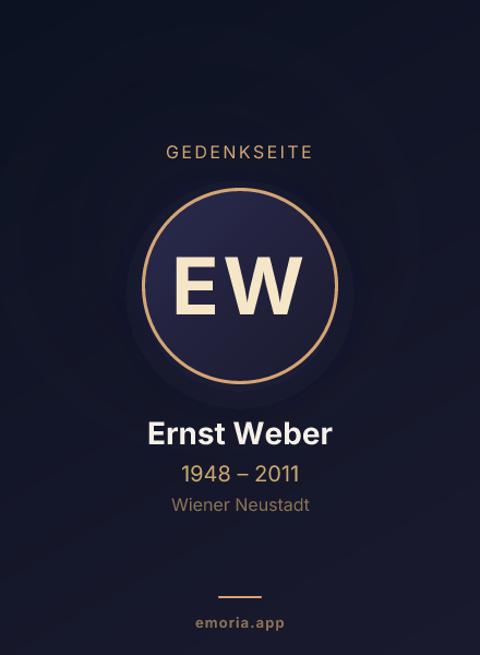 Gedenkportrait von Ernst Weber