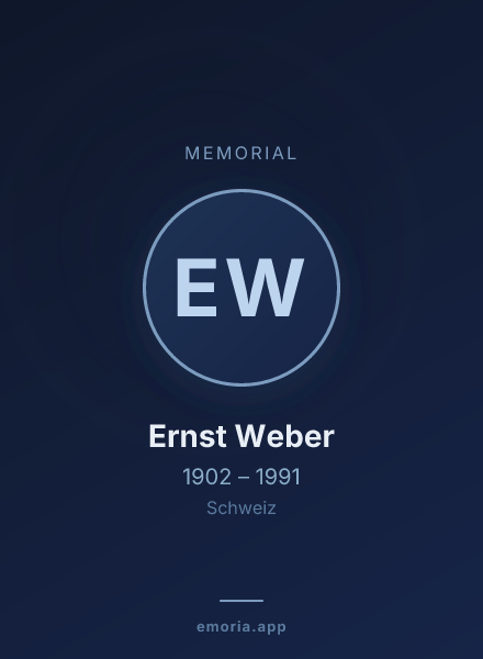 Memorial portrait of Ernst Weber