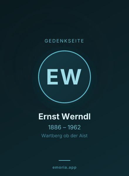 Gedenkportrait von Ernst Werndl