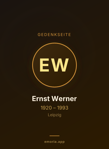 Gedenkportrait von Ernst Werner