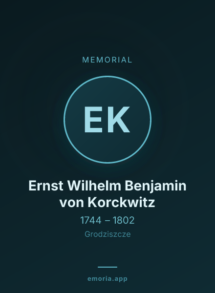 Memorial portrait of Ernst Wilhelm Benjamin von Korckwitz