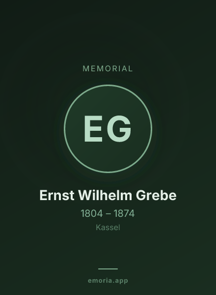 Memorial portrait of Ernst Wilhelm Grebe