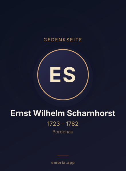 Gedenkportrait von Ernst Wilhelm Scharnhorst