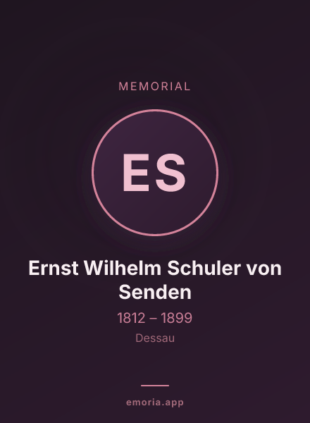 Memorial portrait of Ernst Wilhelm Schuler von Senden