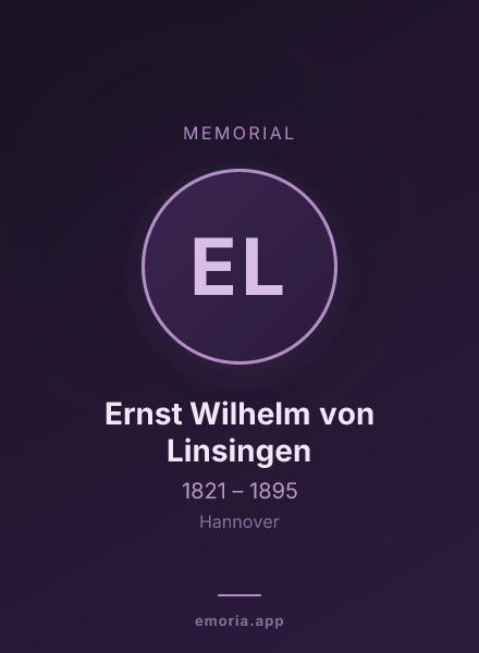 Memorial portrait of Ernst Wilhelm von Linsingen
