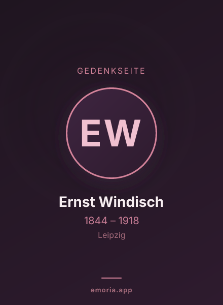 Gedenkportrait von Ernst Windisch