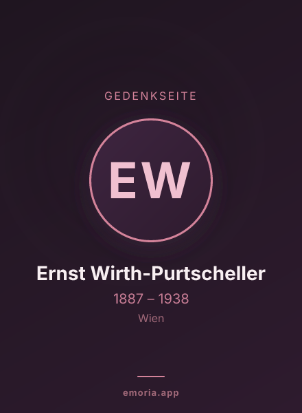 Gedenkportrait von Ernst Wirth-Purtscheller