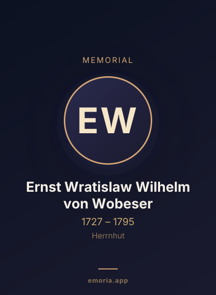 Memorial portrait of Ernst Wratislaw Wilhelm von Wobeser