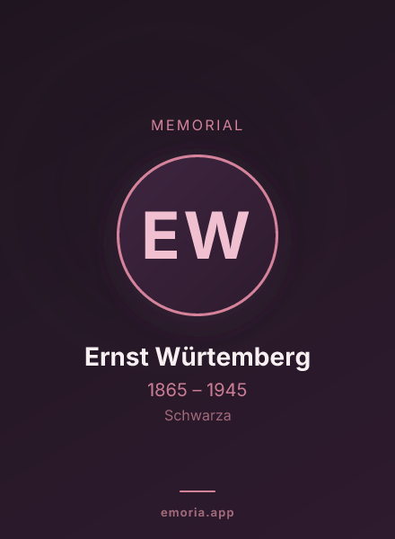 Memorial portrait of Ernst Würtemberg