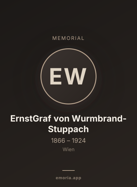 Memorial portrait of ErnstGraf von Wurmbrand-Stuppach