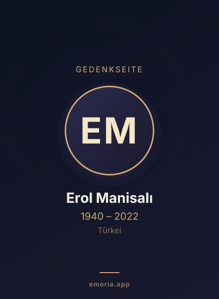 Gedenkportrait von Erol Manisalı
