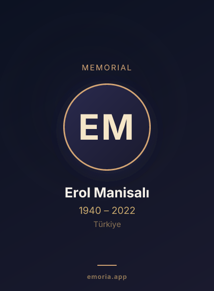 Memorial portrait of Erol Manisalı