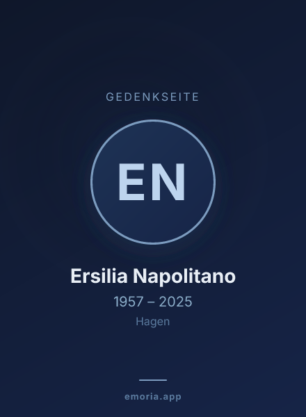 Gedenkportrait von Ersilia Napolitano