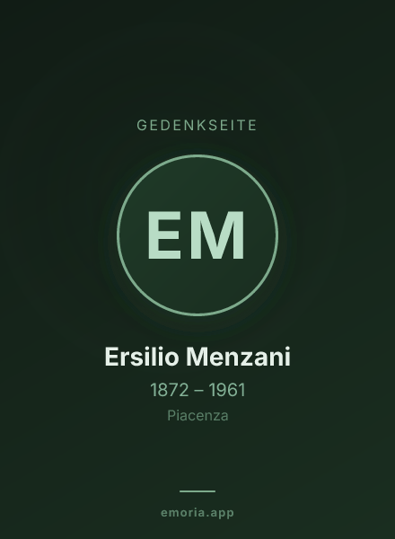Gedenkportrait von Ersilio Menzani