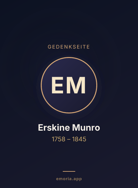 Gedenkportrait von Erskine Munro