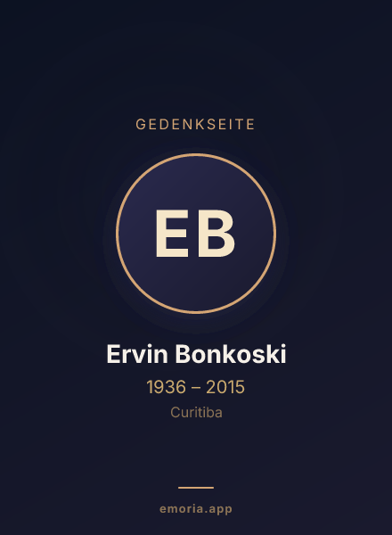 Gedenkportrait von Ervin Bonkoski