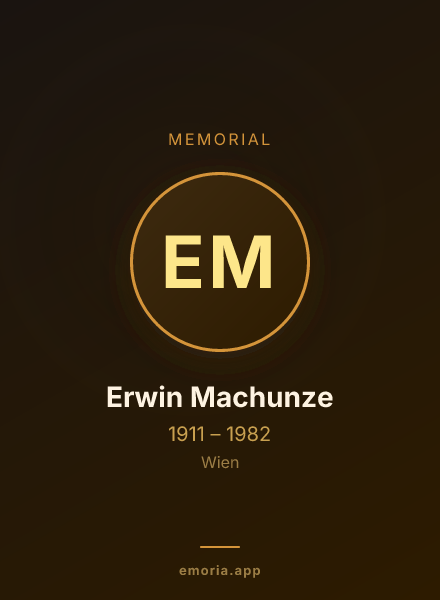 Memorial portrait of Erwin Machunze
